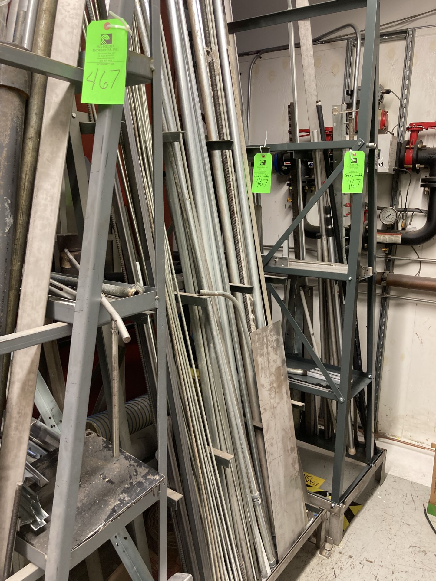 LOT OF 4 pipe rack with content included Rigging Fee: $ 200 - Image 2 of 4