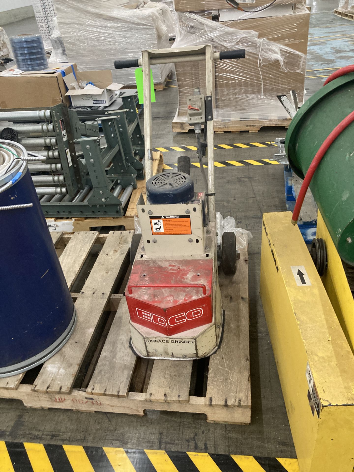 LOT OF pallet, Edco surface grinder, model SEC-15L and barrel with diaphragm pump Rig Fee: $50 - Image 2 of 3