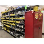LOT OF shelf units and content on shelf, Aisle 4 Rigging Fee: $375