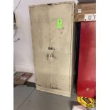 Steel storage cabinet, 36 in w x 24 in d x 79 in hgt Rigging Fee: $50