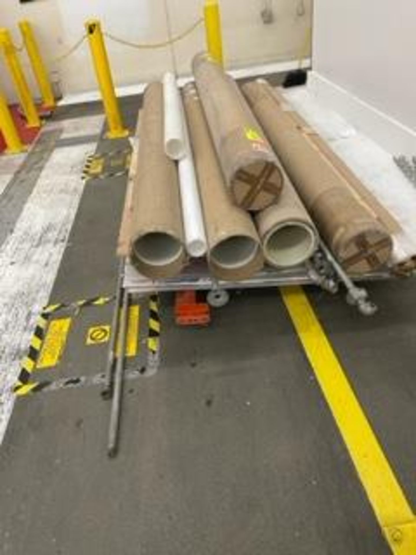 LOT of Flexicon tubular conveyor tube, random length and diameter Rigging Fee: $ 75