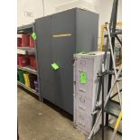 LOT OF storage cabinet 48 in w x 24 in d x 78 in , metal filing cabinet 15 in w x 26 in d x 53 in