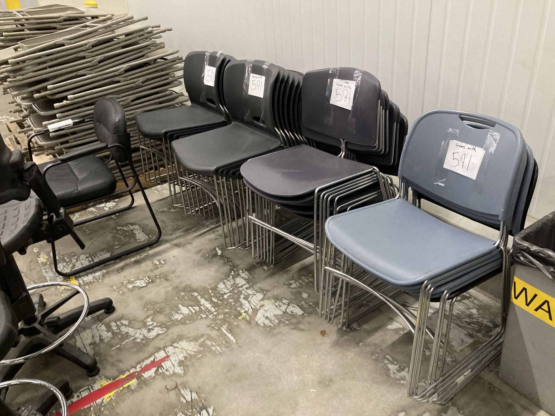 LOT OF 35 chairs Rigging Fee: $ 100