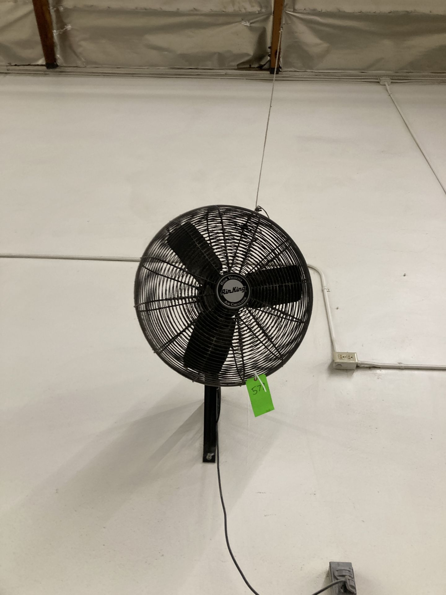 Qty. 3 Wall mounted fans, 115 vac Rigging Fee: $ 135 - Image 4 of 4