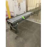 Hytrol case conveyor, 17 in BF width with 25 ft straight with offset and 58 in length 12" rubber