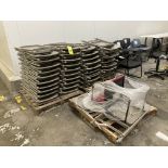 LOT OF 43 folding chair and 1 padded seat and back chair Rigging Fee: $ 125