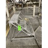 LOT OF 2 aluminum portable stairs, 29 in w x 30 in hgt Rigging Fee: $40