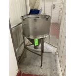 Stainless steel hopper, 27 in dia x 32 in Rigging Fee: $ 100