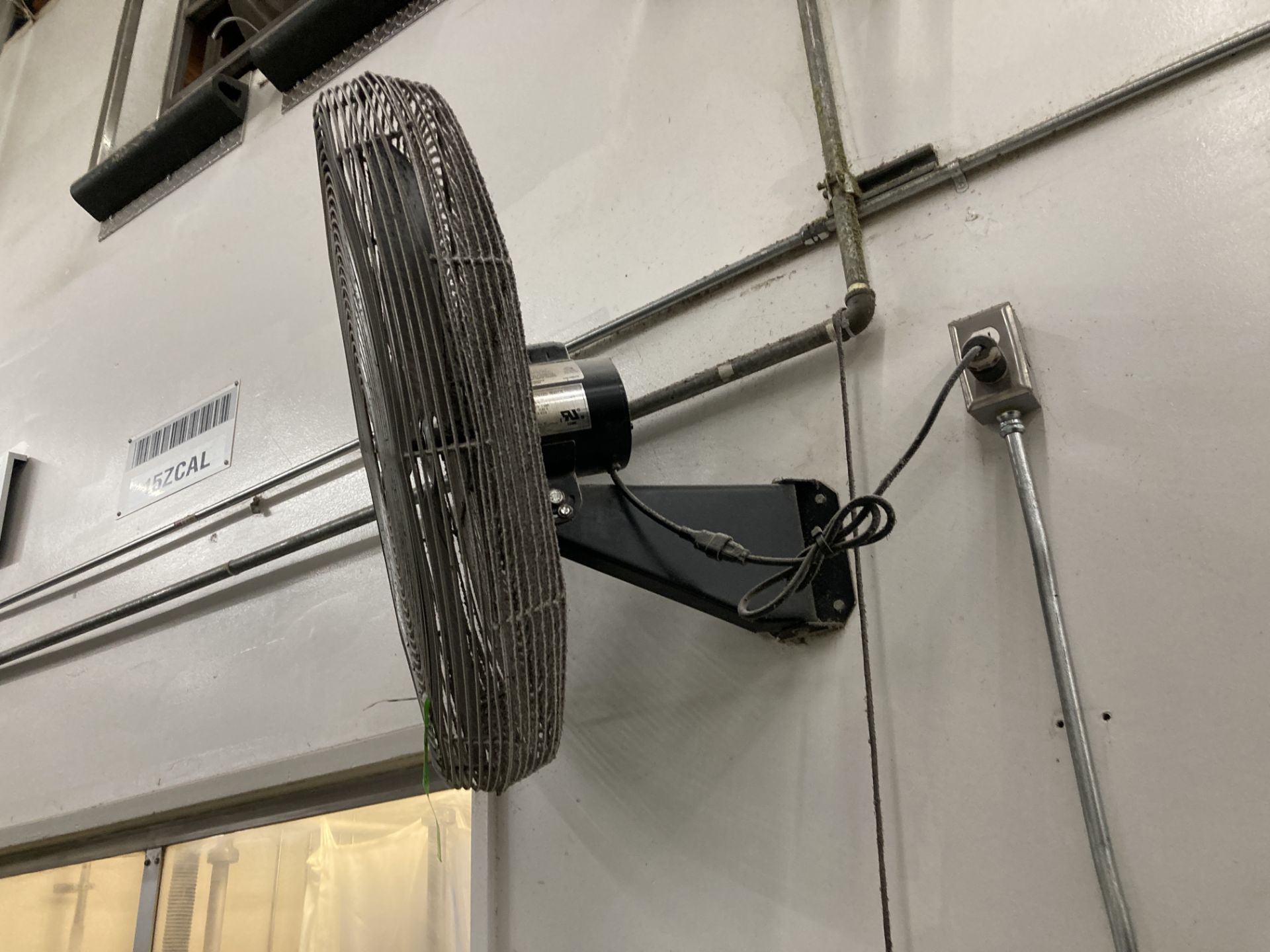 Qty. 3 Wall mounted fans, 115 vac Rigging Fee: $ 135 - Image 2 of 4