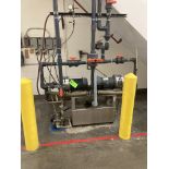 Lyco Wausau dual SS vacuum pump mounted on condensation tank with pump, model 101-80-3-208, 5 HP