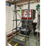 Steel pipe shelf unit, 36 in w x 93 in hgt Rigging Fee: $ 35