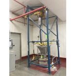 Harrington 2 ton hoist bag lift system, 460 vac, 4000 lbs max load Rigging Fee: $ 900