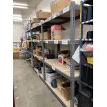 LOT OF 3 shelf & content , Gear motors and drives, gaskets 60 in w x 24 in x 84 in Rig Fee: $ 275