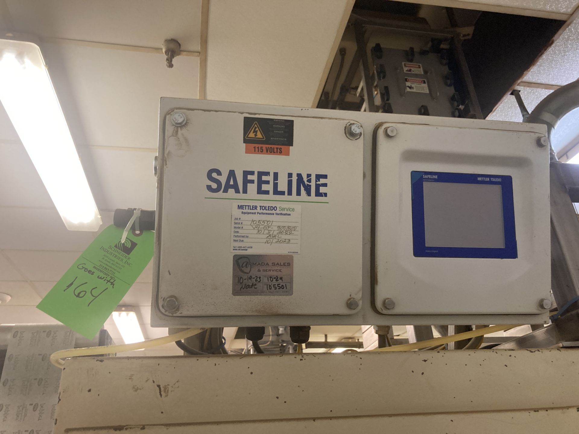 Mettler Toledo Safeline metal detector Rigging Fee: $ 425 - Image 2 of 2
