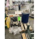 LOT OF pallet, Edco surface grinder, model SEC-15L and barrel with diaphragm pump Rig Fee: $50