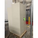 LOT OF 2 metal storage cabinet, 26 in 18 in x 72 in h, 36 in x 18 in x 78 in h Rigging Fee: $ 75