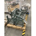 LOT OF Hytrol conveyor, 2- roller 13 in w x 60 in lg, 1- live roller tail section 24 in w x 21 in lg