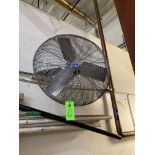 Wall mount fan, 32 in dia, 115 vac Rigging Fee: $ 75