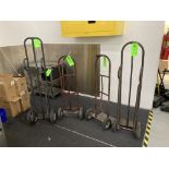 LOT OF 4 metal hand truck dolly Rigging Fee: $40