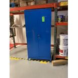 Steel storage cabinet, 36 in w x 24 in d x 78 in hgt Rigging Fee: $ 75