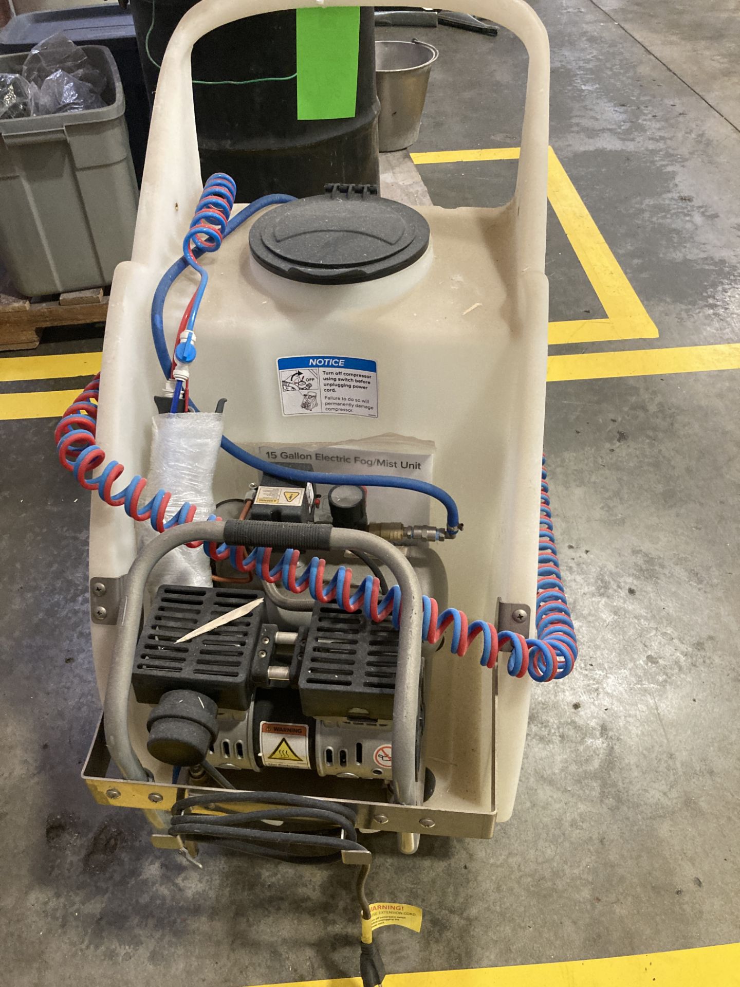 15 gallon electric fog/mist unit Rigging Fee: $ 75 - Image 2 of 2