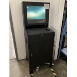 Qty. 2 Metal computer workstation, 24 in w x 22 in d x 66 in h Rigging Fee: $ 100