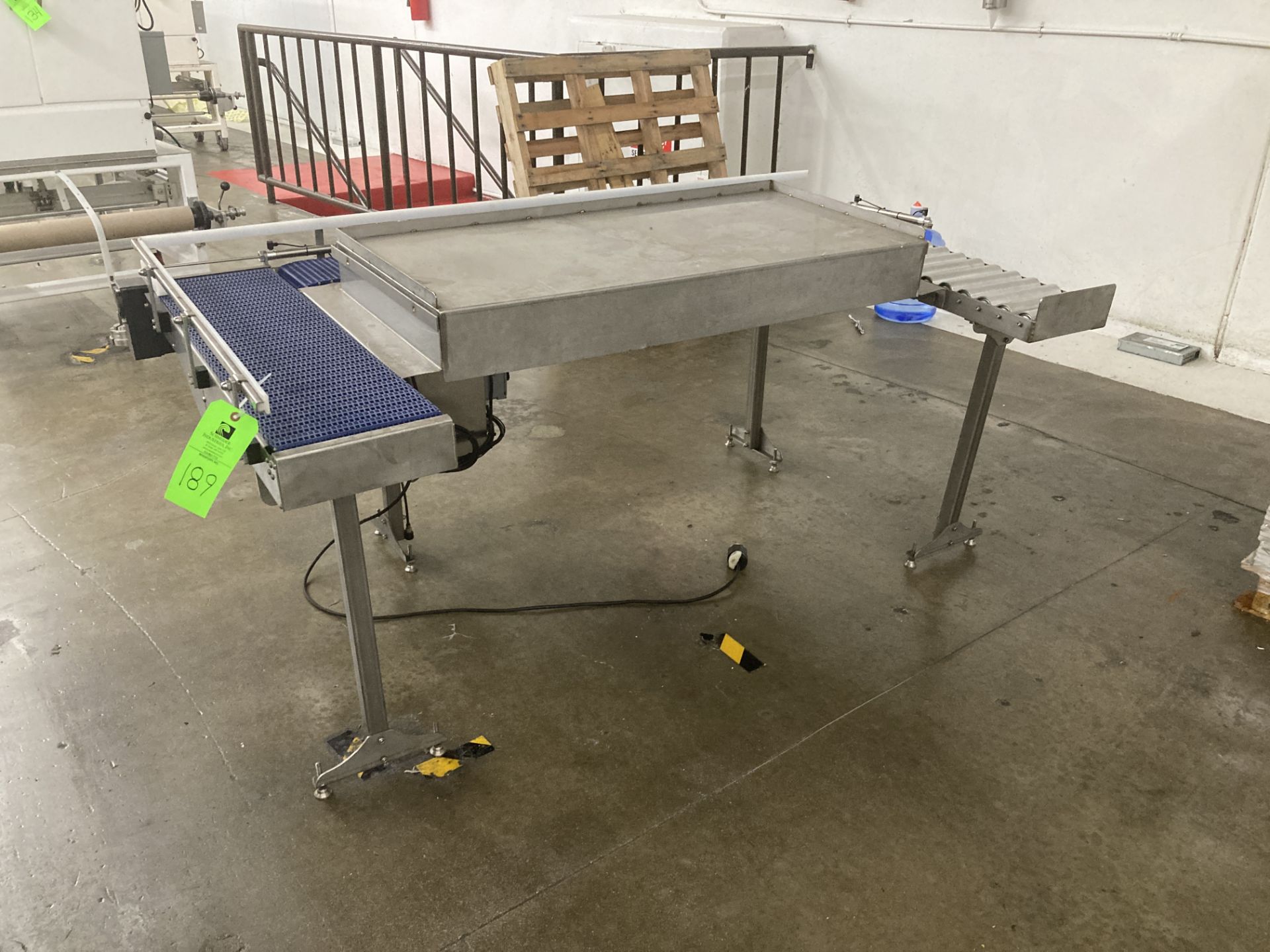 U shape conveyor table , 76 in w x 43 in Rigging Fee: $ 150