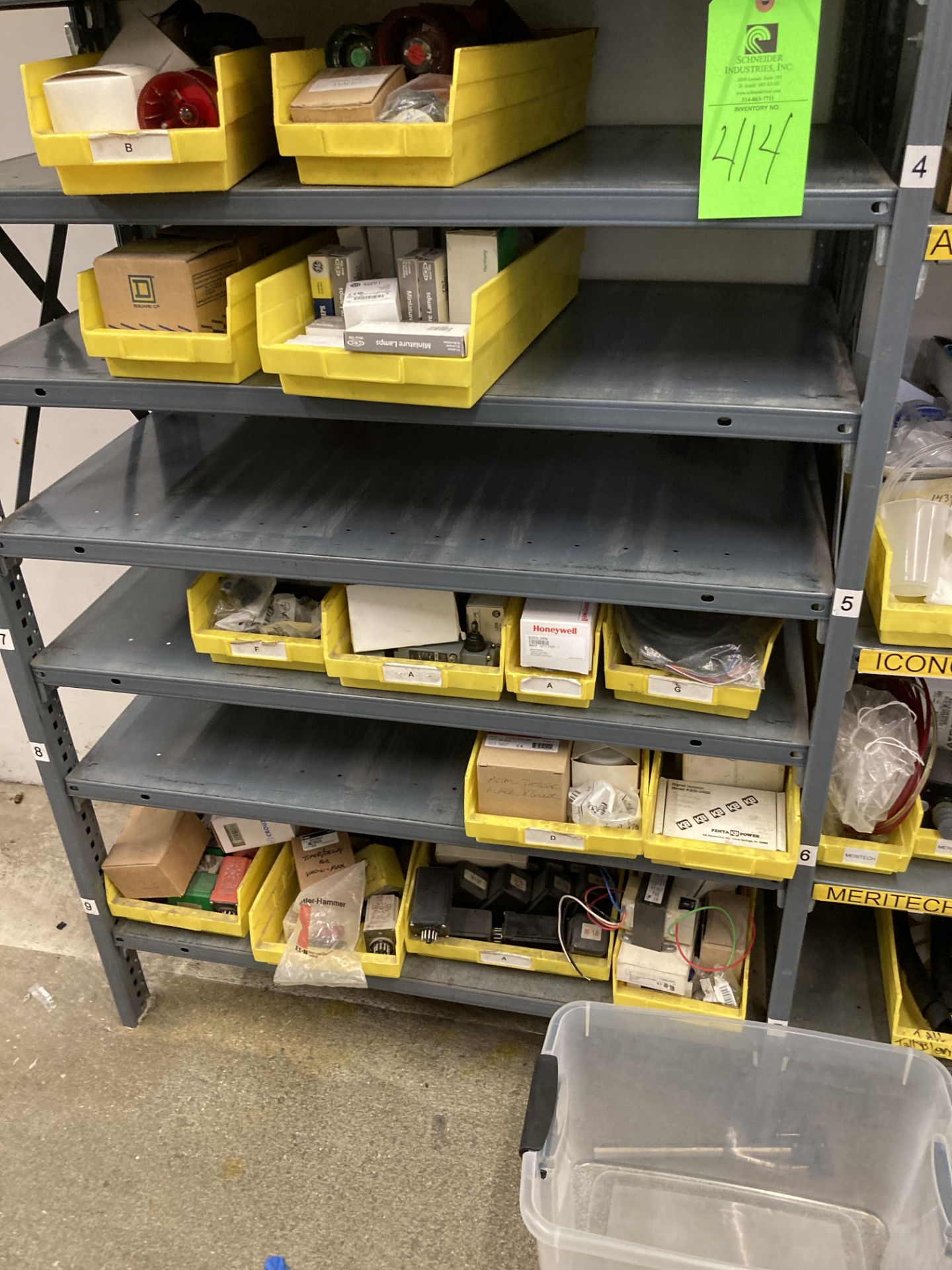 LOT OF shelf units and content on shelf Rigging Fee: $ 375 - Image 9 of 12