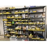 LOT OF shelf units and content on shelf Rigging Fee: $ 375