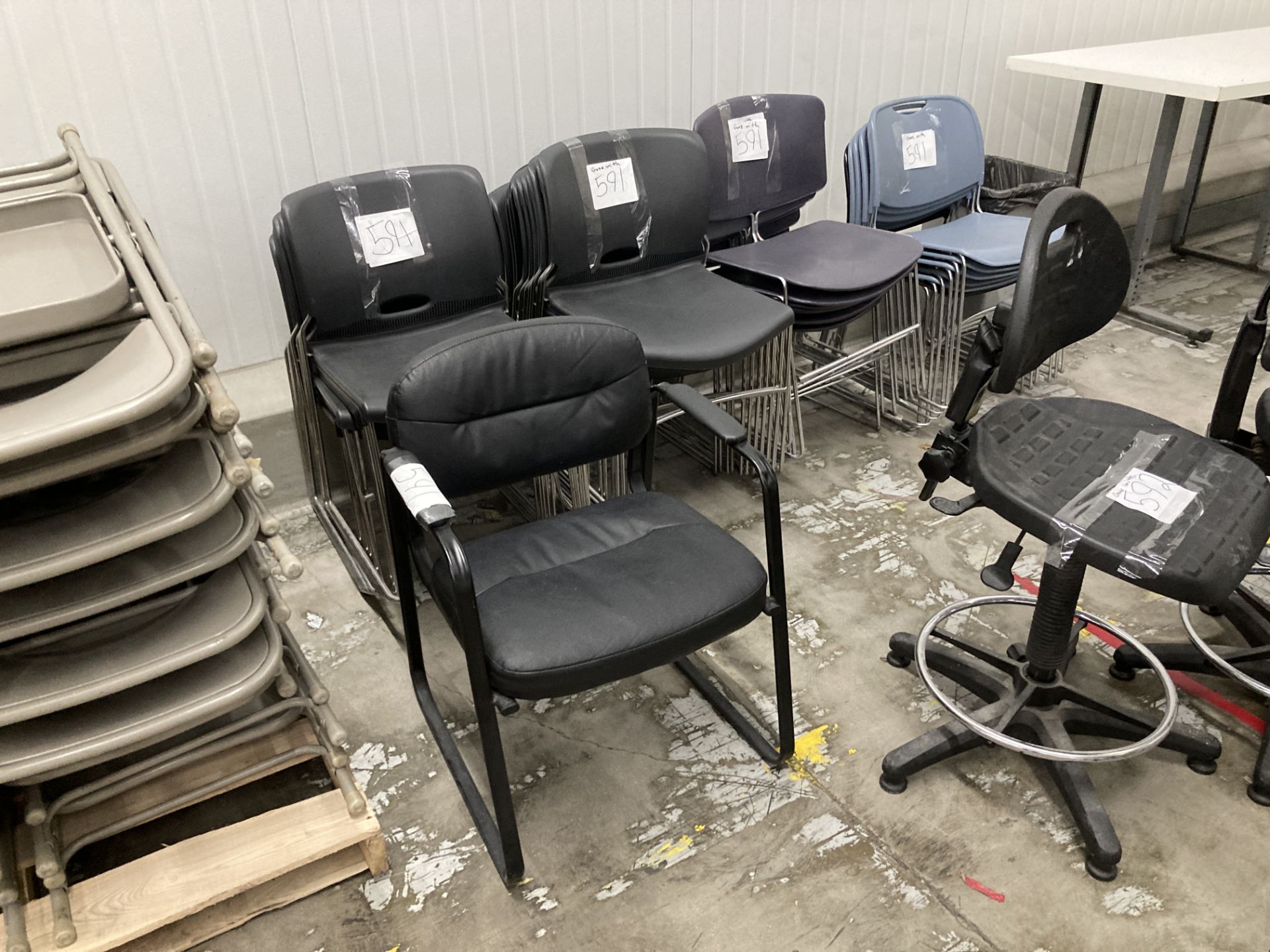 LOT OF 35 chairs Rigging Fee: $ 100 - Image 2 of 2