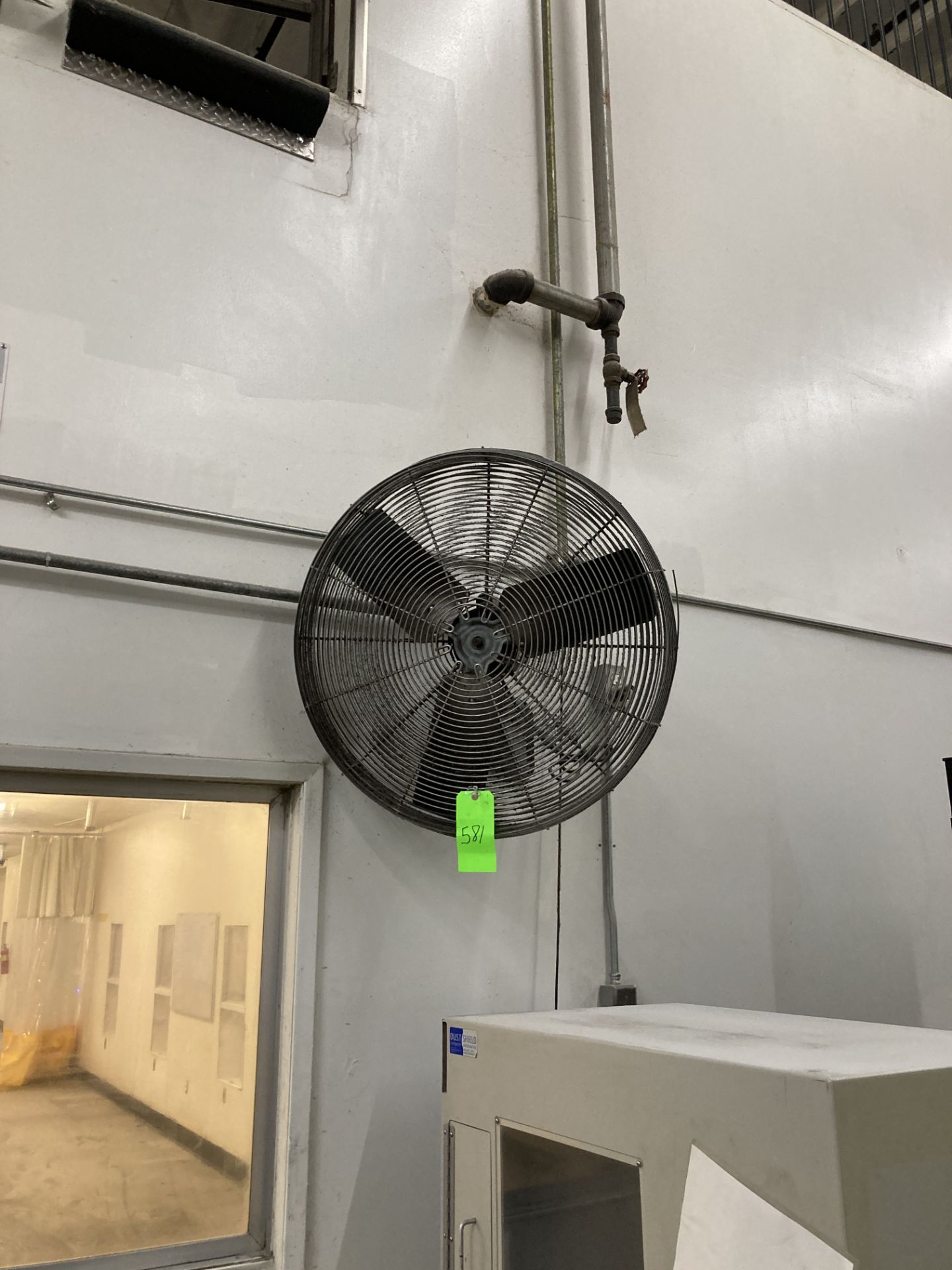 Qty. 3 Wall mounted fans, 115 vac Rigging Fee: $ 135