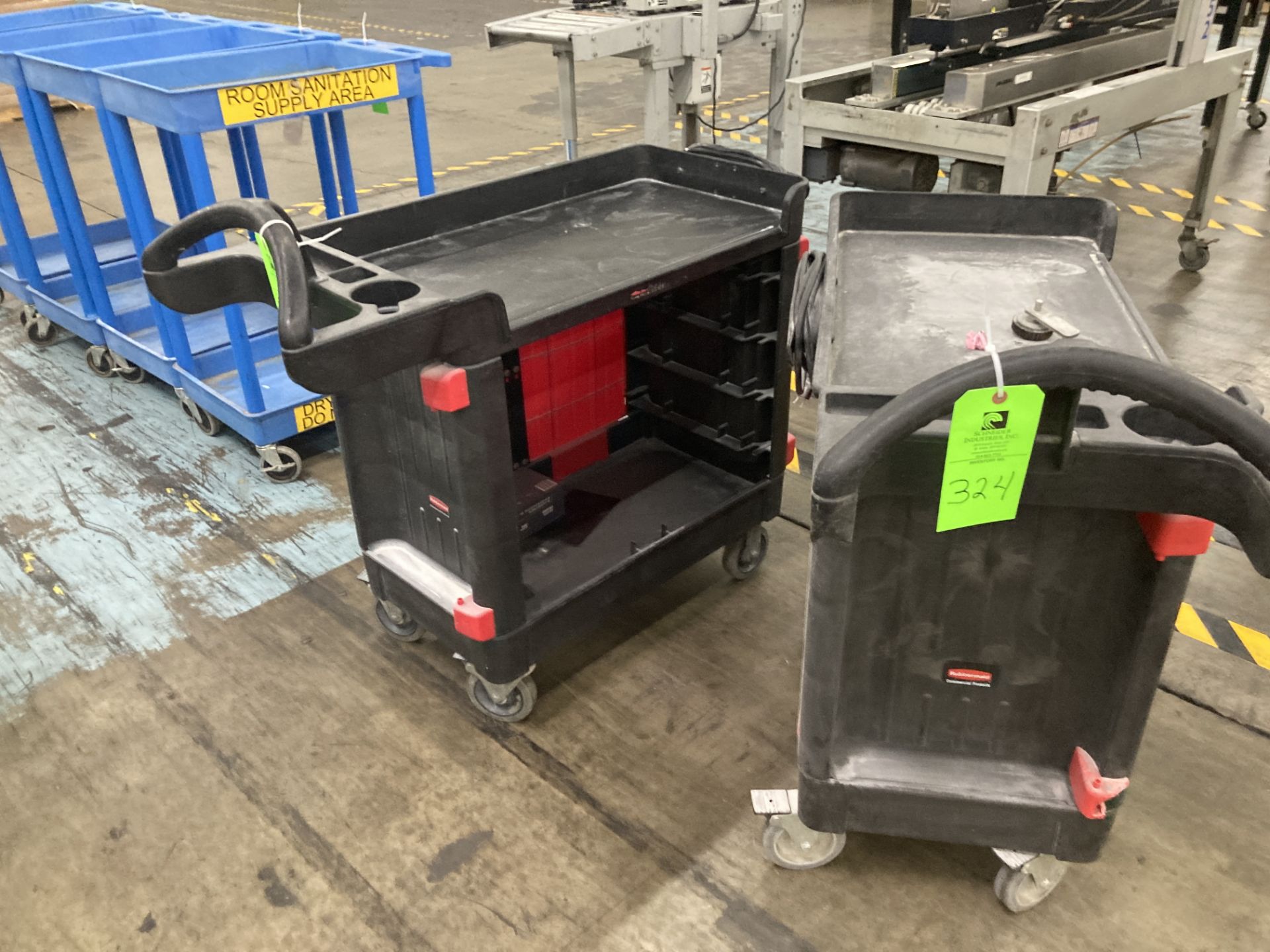 LOT OF 2 push cart, 18 in x 30 in Rigging Fee: $50 - Image 2 of 2