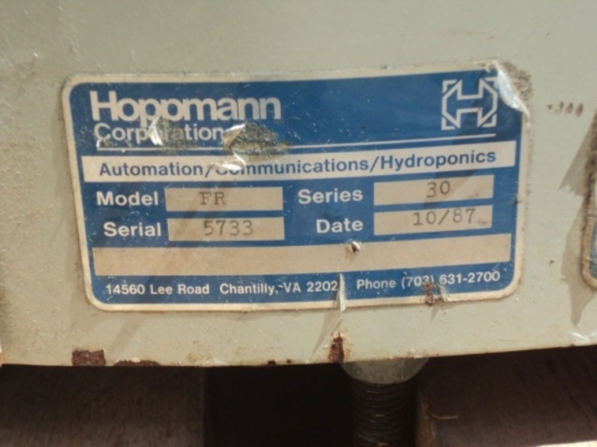 Hoppmann Cap Sorter Model FR/30 S/N 5733 Disc diamater 30" Foot print: 48" long x 40" wide x 36" tal - Image 4 of 5
