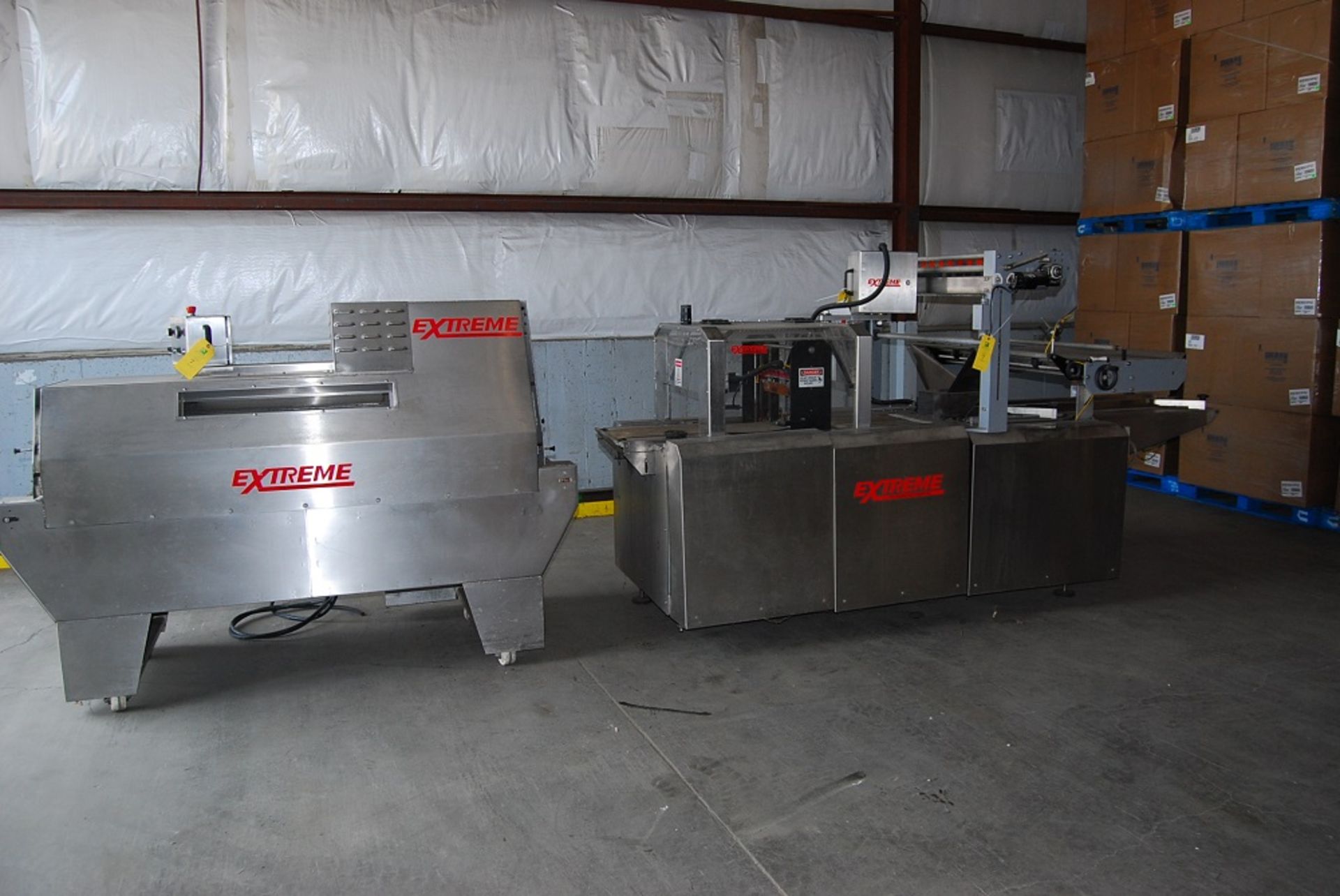 Extreme Packaging Machinery Flow Thru Wrapper, with Heat Tunnel, Model: AL18LS-X-B Rev 000, SN: P- - Image 7 of 20