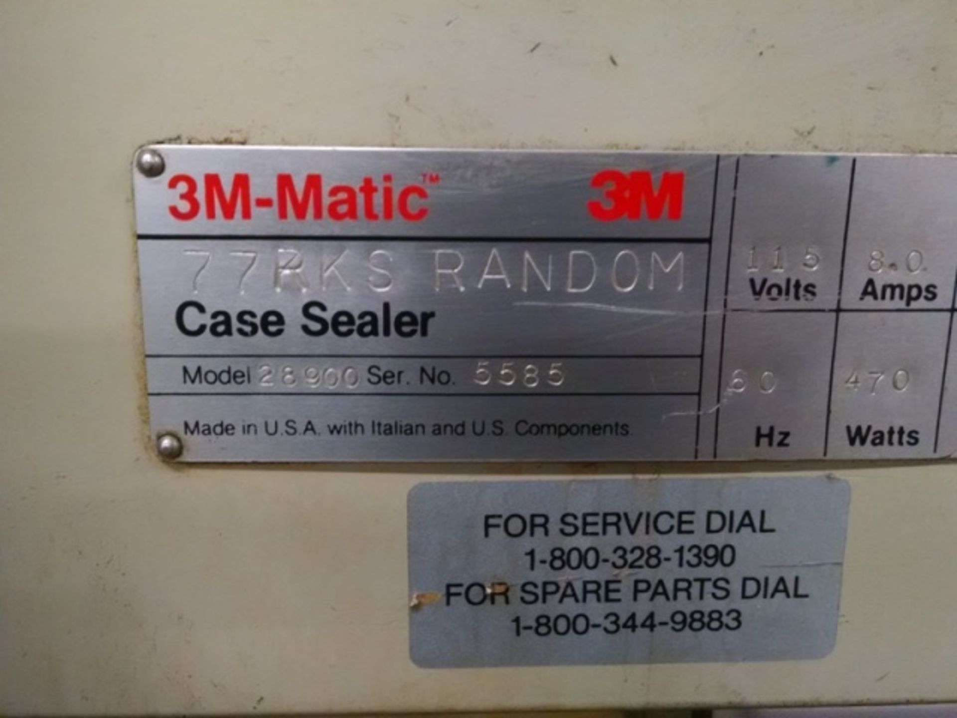 3M Taper Model 77RKS S/N 5585 2" Wide Tape Head, Top and Bottom Belt Drive Top and bottom taper Belt - Image 4 of 4