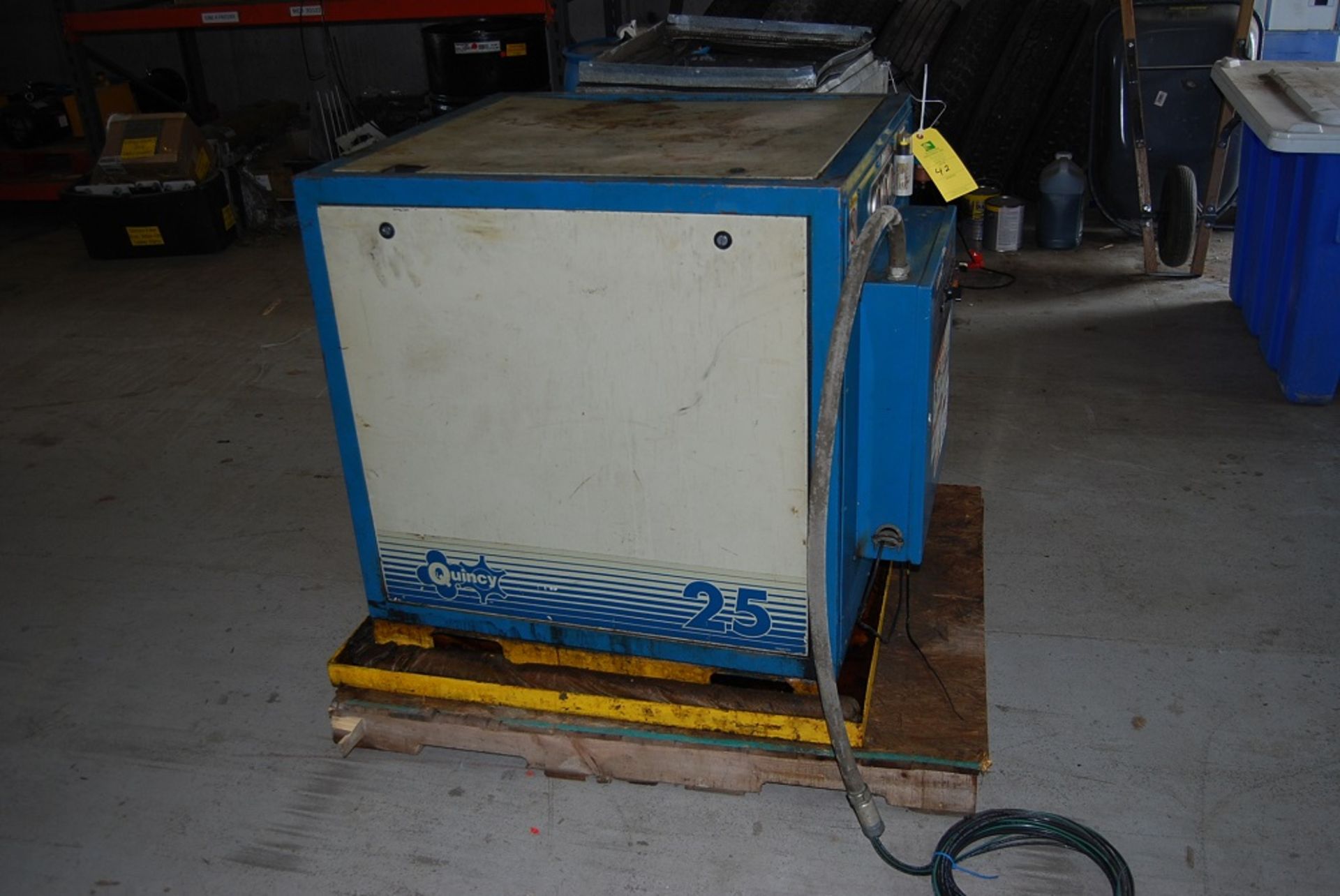 Quincy Air Compressor, Model: QMBFACA32C, SN: 82321, foot Print: 42" x 58" x 38" tall, Pallet: 40" x - Image 2 of 7