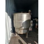 Market Forge 100 Gallon S/N 212241 Heated tank with air driven mixer 35" ID x 29" deep Blender ha