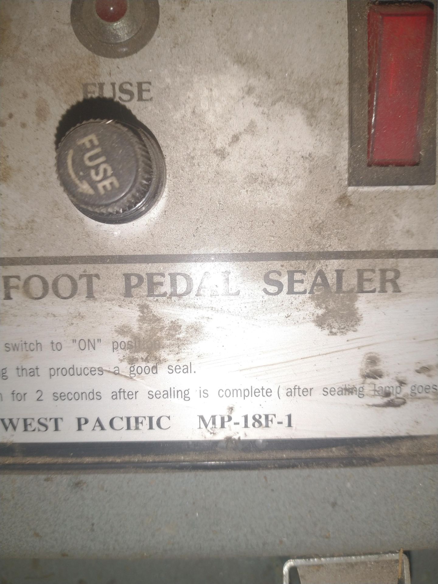 Midwest Impulse Sealer Model MP-18F-1 Pedal operated manual bag sealers Electrical: 110 volts Foot p - Image 2 of 2