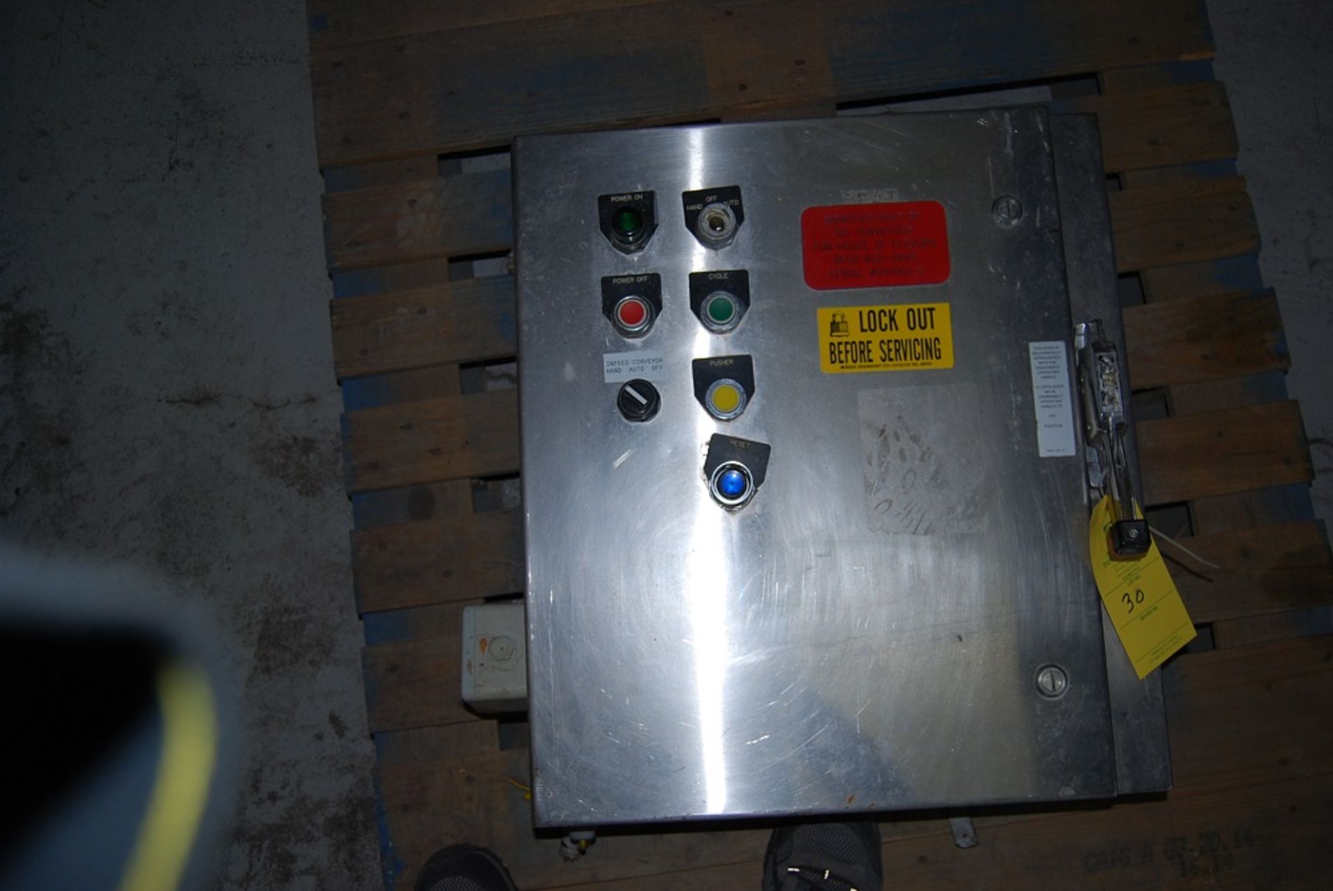 SSI Conveyor Electrical Pallel. 21.5" wide x 24" tall x 10" deep, Pallet: 40" wide x 48" deep x