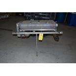 Conveyor 2' long x 30" wide chain, 1 leg, 480 volt motor 36" elevation with adjustable leg