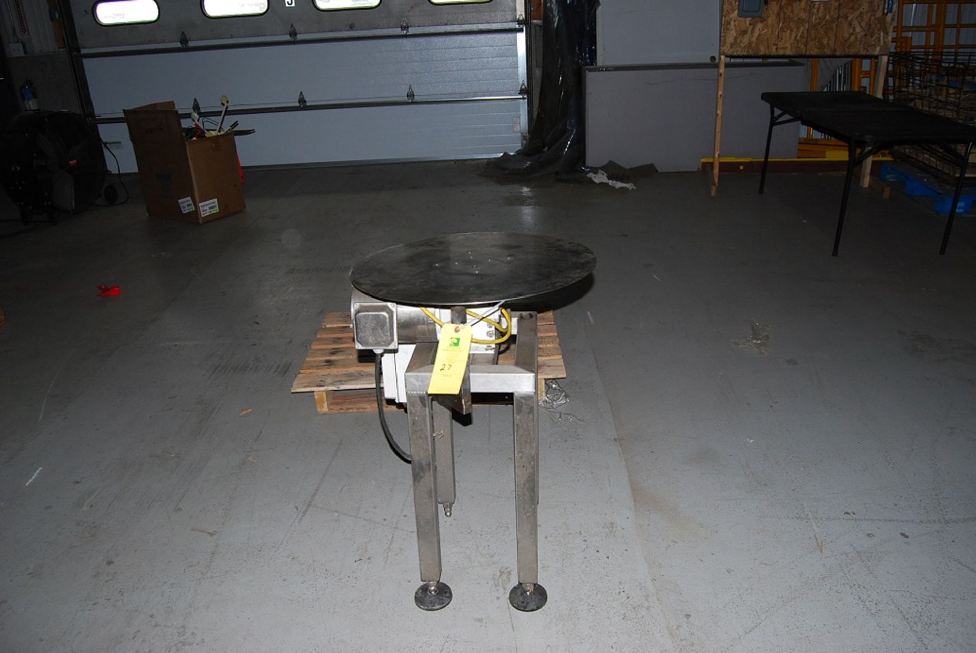 Chadam Consultants 24" Dia Turn Table, 35" elevation with Adjustable feet, 115/208/230 volt motor - Image 2 of 5