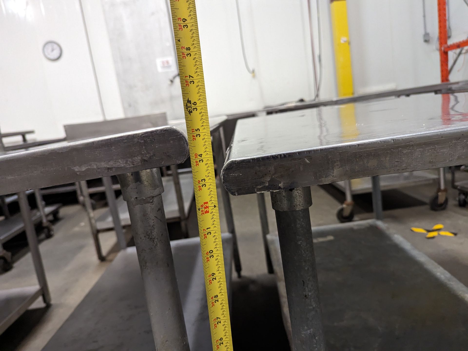 Lot of 2 5ft Long SS Tables, Dimensions LxWxH: 60x30x35 each - Image 6 of 7