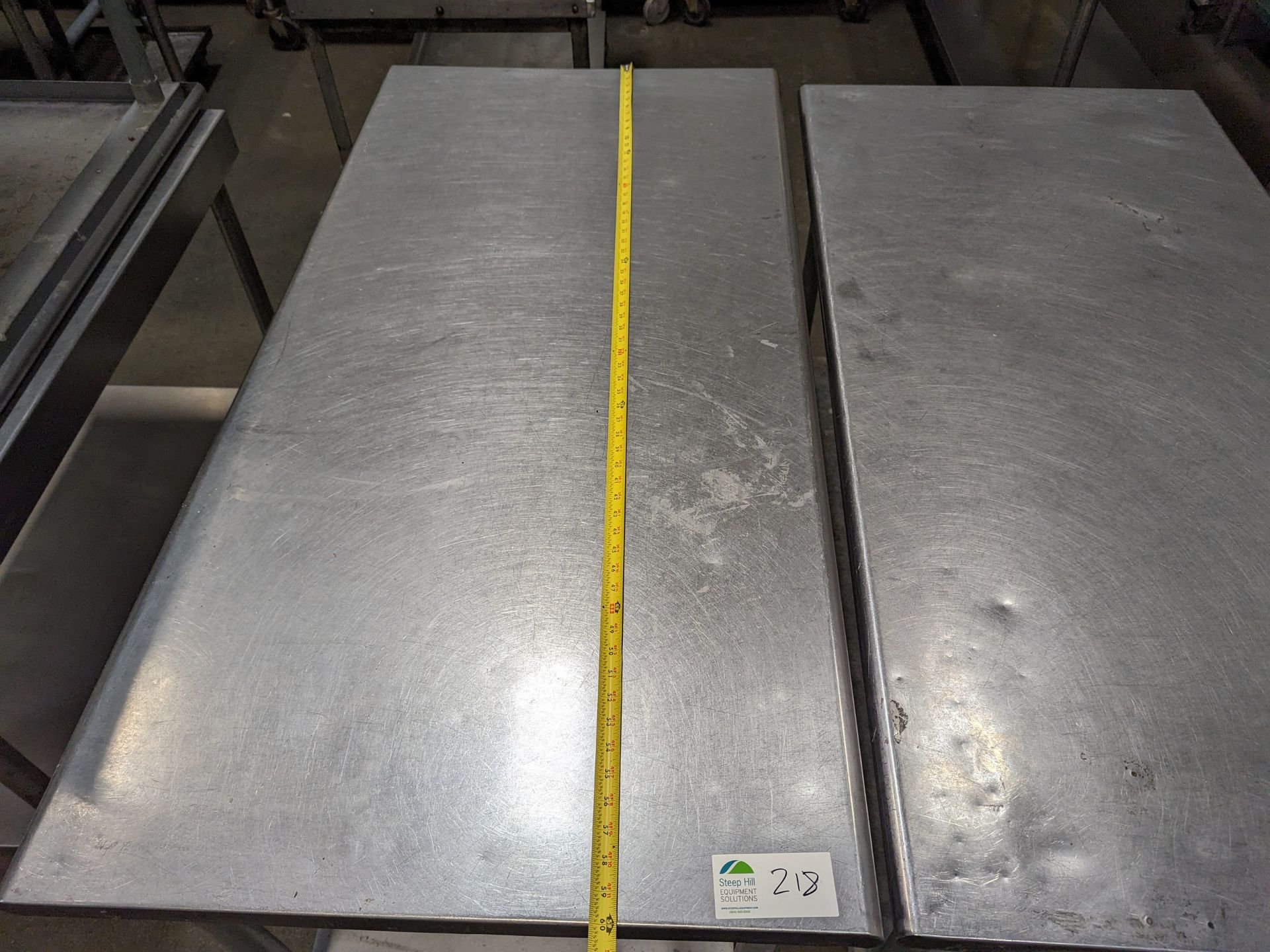Lot of 2 5ft Long SS Tables, Dimensions LxWxH: 60x30x35 each - Image 3 of 7