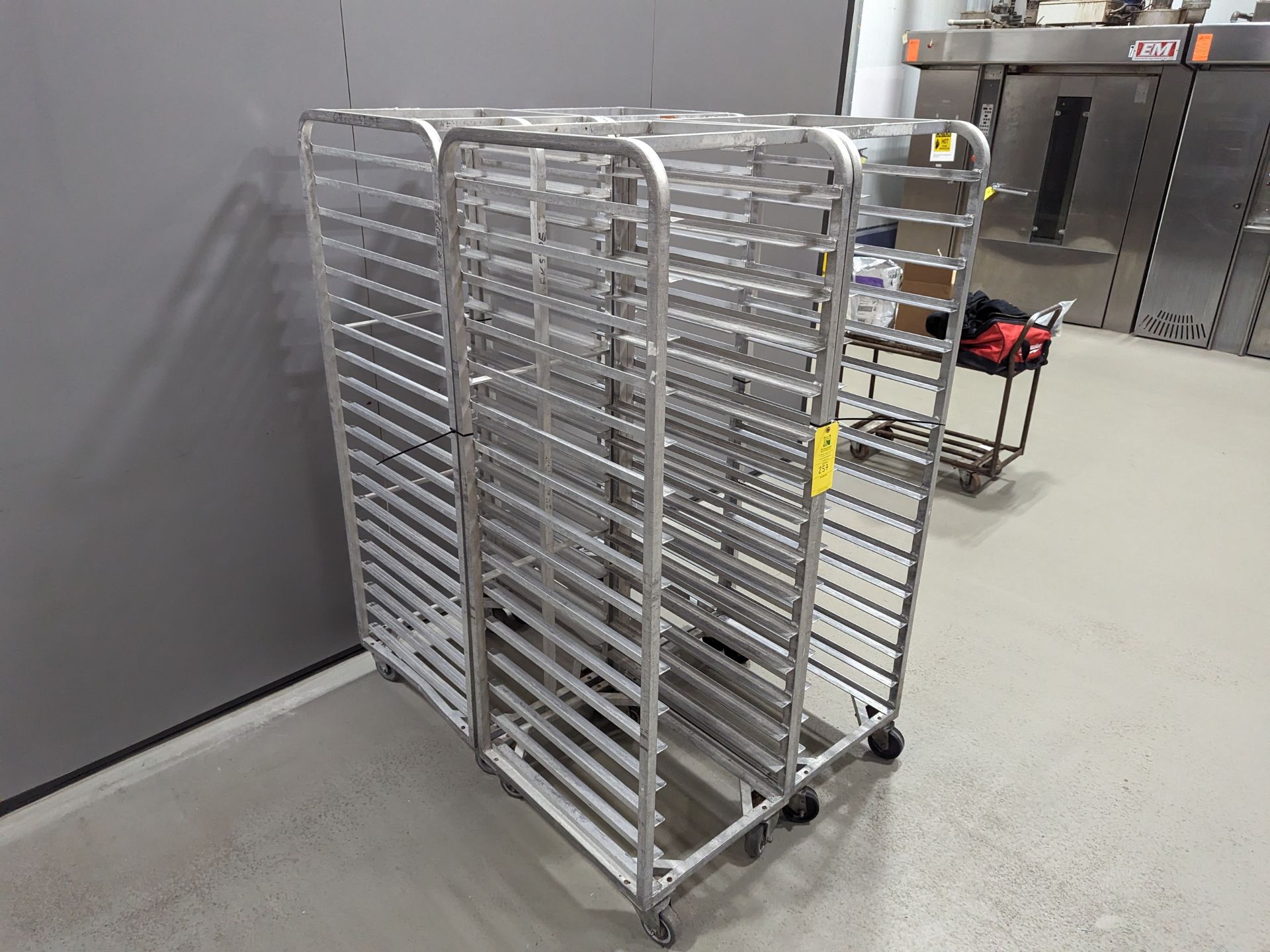Lot of 4 Single Wide Aluminum Bakery Racks, Dimensions LxWxH: 53x41x69 Measurements are for lot of - Image 3 of 6