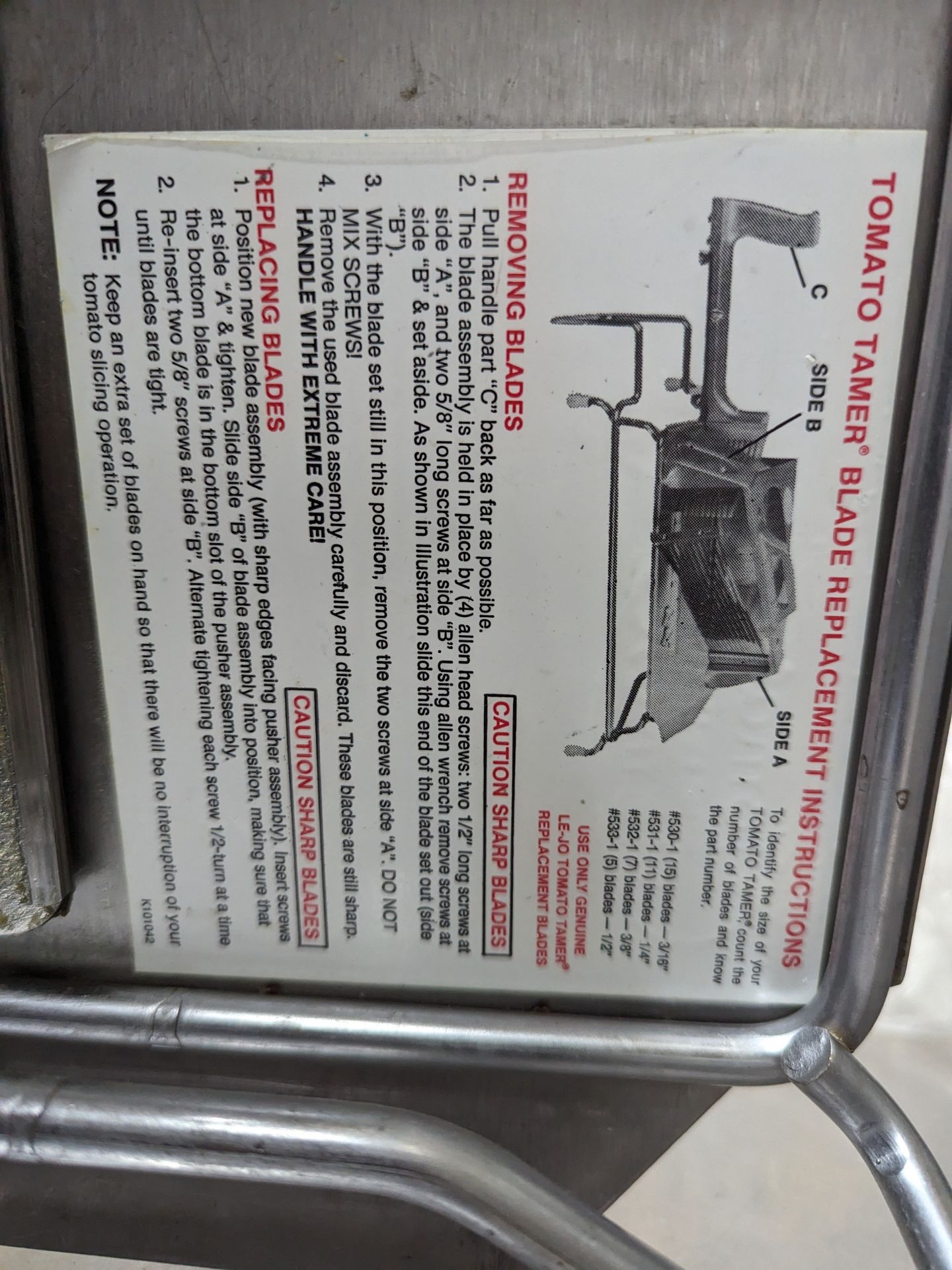 Tomato Tamer Slicer, Dimensions LxWxH: 21x12x11 - Image 3 of 3