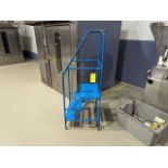 3 Step Rolling Warehouse Stairs, Dimensions LxWxH: 26x27x70