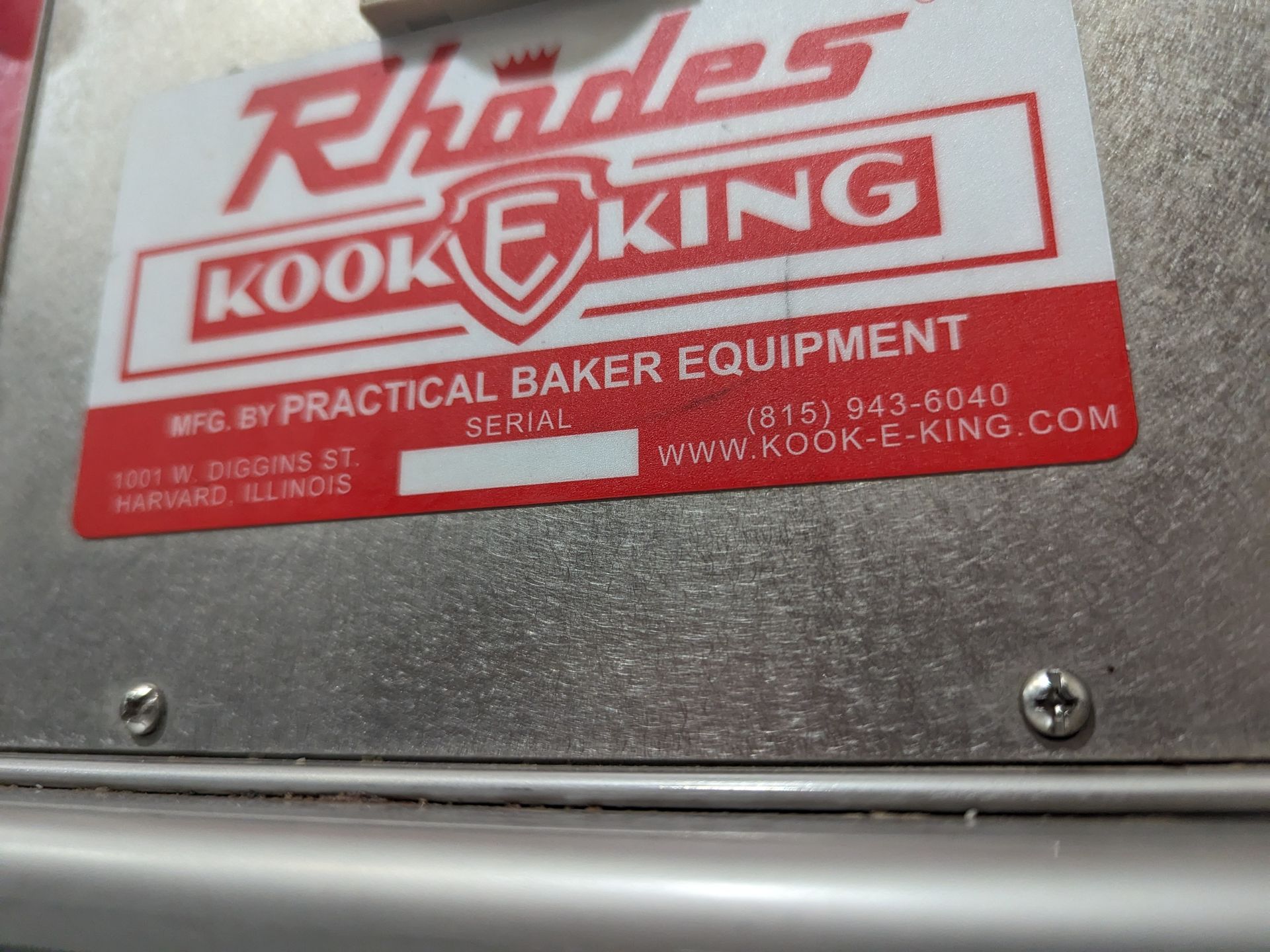 Rhodes Kook-E-King Cookie Depositor, Dimensions LxWxH: 38x28x66 - Image 3 of 7