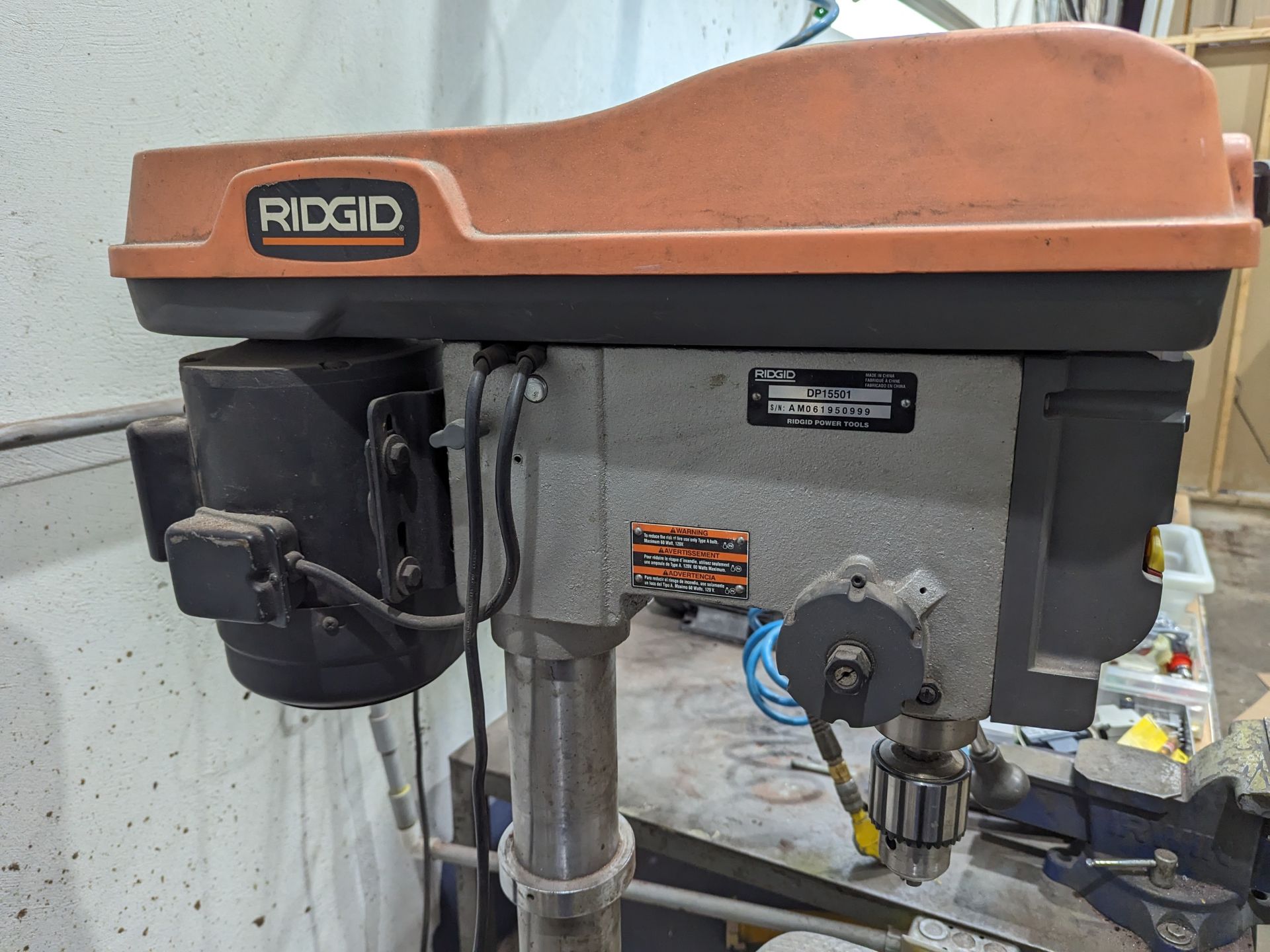 Rigid DP15501 Drill Press, Dimensions LxWxH: 24x28x68 - Image 3 of 4