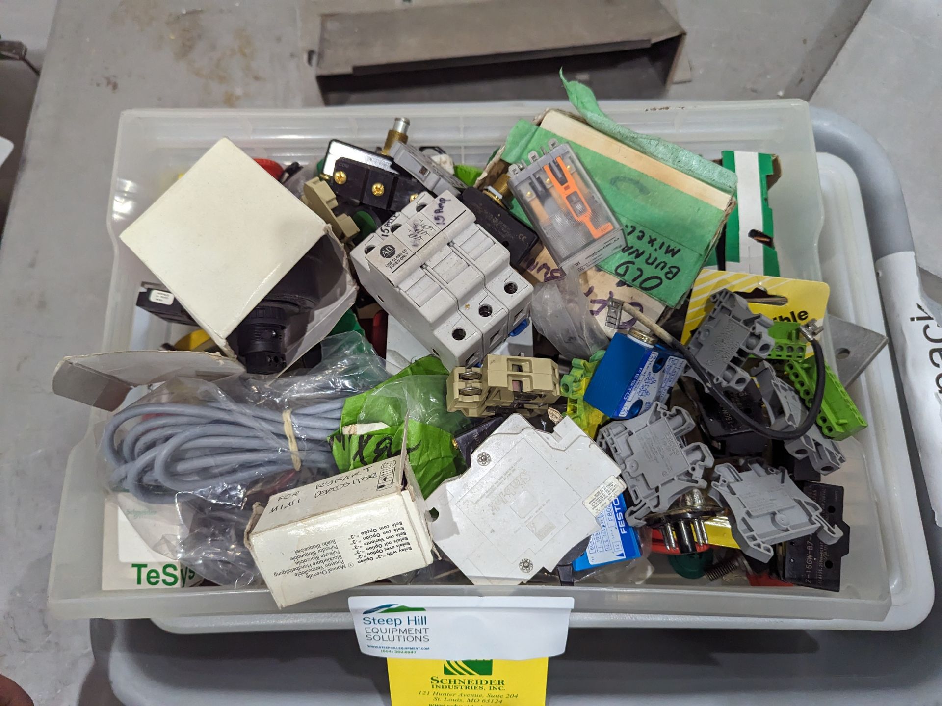 Bins of Misc. Electronics Parts 22x18x11 - Image 2 of 3