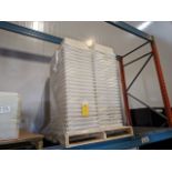 Lot of 77 White Bins with Lids 48x40x60